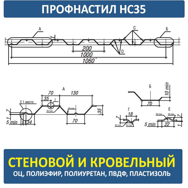 Профнастил НС35